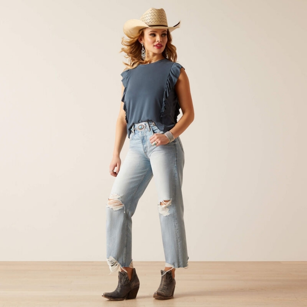 Ariat Light Blue Cropped Jeans